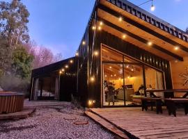 Cabaña en el bosque-Termas de Chillán，位于Recinto的别墅