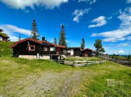 Rustic cabin on Lake Sjusjøen with a lovely view，位于Ringsaker的酒店