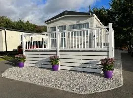 Kayes Retreat Three bed caravan Newquay Bay Resort Quieter area of park