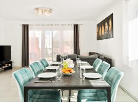 Großzügiges Apartment für 6 nahe Frankfurt, Balkon, Große Küche, Parkplatz，位于卡尔本的酒店
