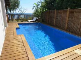 Villa Bourbon avec piscine sur la plage