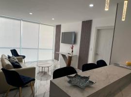 Departamento Punta Centinela Torre 3000, Santa Elena，位于蓬塔布兰卡的酒店