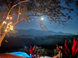 Luxury Villa Carao. Jungle Paradise. Amazing Views. Great wifi!，位于San Mateo的乡村别墅