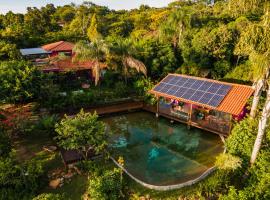 Casa Rosa - Terra Dourada, Paraíso na Natureza, piscina natural, Wi-Fi，位于巴西利亚的别墅