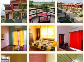 Bolpur Shantiniketan Bungalow on Kopai River，位于桑蒂尼盖登的简易别墅