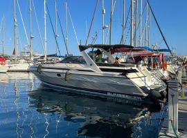 Boat in Puerto de Mogán，位于莫甘海滩的船屋