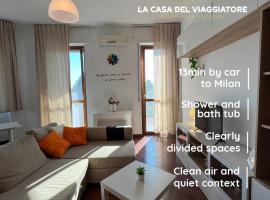 Apartment La Casa del Viaggiatore - 4 ppl - 13min to Milan - Free public parking，位于纳维廖河畔特雷扎诺的公寓