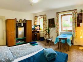 Apartment Amelie - Zimmer mit TV, W-Lan, Mikrowelle und Kühlschrank, Bad mit Dusche，位于玛特丁恩的公寓