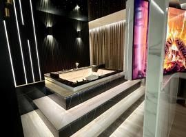 Wiślane Tarasy VIP Apartamenty JACUZZI，位于克拉科夫Cracovia Business Center附近的酒店