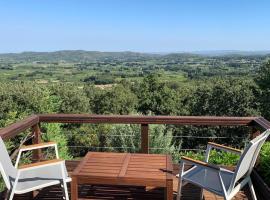 Provencal villa with stunning view & summer pool，位于罗什福尔-迪加尔的酒店