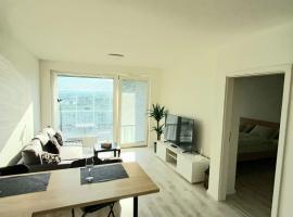 New air-conditioned apartment 5 minutes by walk from the airport with free garage parking