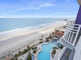 Luxury 15th Floor 2 BR Condo Direct Oceanfront Wyndham Ocean Walk Resort Daytona Beach | 1501，位于代托纳海滩的乡村别墅
