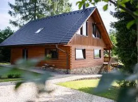Moderní šumavská roubenka s výhledem na Boubín