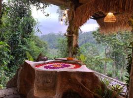 Bali Inang Jungle View，位于Tampaksiring的木屋