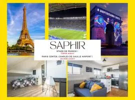 Le SAPHIR - 20min from Paris & CDG Airport - 2 bathrooms - 2 Desks