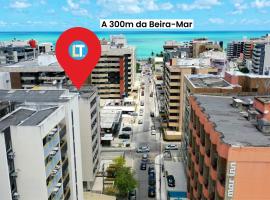 EDF SEVILHA - Apartamento com 1 suíte climatizada e 2 Banheiros, Sala Climatizada a 300 metros da Beira-Mar de Ponta Verde - EXCELENTE LOCALIZAÇÃO，位于马塞约蓬特韦德拉海滩附近的酒店