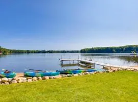 Interlochen Lake House w/ Deck, Fire Pit & Dock!
