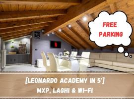 Leonardo Academy in 5' - MXP, Laghi e Wi-Fi，位于塞斯托卡伦德的带停车场的酒店