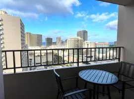 Royal Kuhio 1710 - Spacious Studio with Stunning Ocean City Views in the Heart of Waikiki!