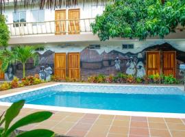Hostal Los Arhuacos，位于圣玛尔塔迈克蒂亚西蒙·玻利瓦尔国际机场 - SMR附近的酒店