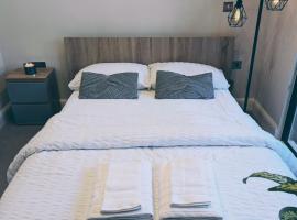 Double bedroom, private bathroom with free parking in Town Centre，位于什鲁斯伯里的民宿