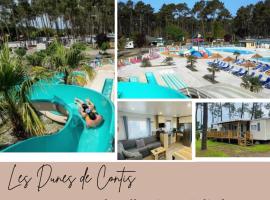 Sbvacances Entièrement équiper et tout confort grand 2ch avec suite parentale et 2 sdb dans camping 3 étoiles，位于波讷地区圣朱利安的酒店