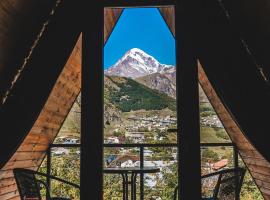 Peak view kazbegi，位于卡兹贝吉的度假屋