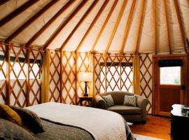 Tuckaseegee @ Sky Ridge Yurts，位于布赖森城的豪华帐篷