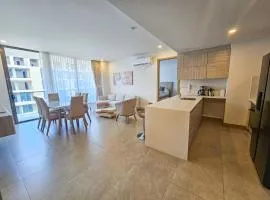 Apartamento 2 habitaciones en Condominio frente al mar en Cartagena.