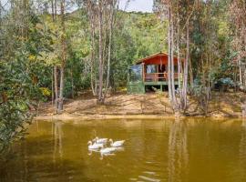 Cabaña Tipo Glamping Savieza Life Experience，位于Nemocón的豪华帐篷