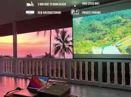 Breathtaking Sea View house from your BED - 3 min to BEACH
