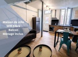 Maison La Petite Bleue - Balcon - Wifi Fibre - Menage inclus，位于塔布的度假屋