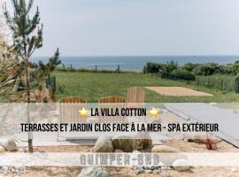 LA VILLA COTTON - Superbe Villa avec Spa Face à la mer，位于Plobannalec-Lesconil的乡村别墅