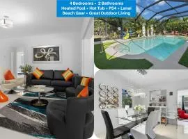 4 Br Heated Pool Hot Tub Lanai Outdoor Gazebo