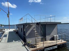 Hausboot Fjord Nordstern mit Dachterrasse in Schleswig，位于石勒苏益格的酒店