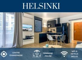 HOMEY HELSINKI - Hyper centre - Proche Genève - Terrasse privée - Wifi & Netflix，位于安纳马斯的滑雪度假村