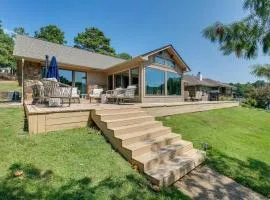 Peaceful Hot Springs Home Deck with Water Views!