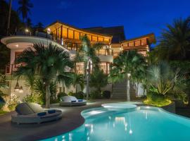 Full seascape luxury villa large outdoor area!，位于苏梅岛的豪华酒店