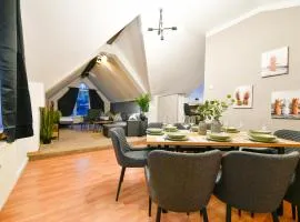 Großes Spree Apartment, 3 Schlafzimmer bis 10 Personen, 4x KfZ Parkplatz, Terrasse, Waschtrockner, Wlan, Netflix