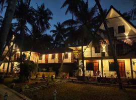 PV Cottages Serenity Beach，位于蓬蒂切里Pondicherry Beach的酒店