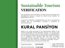 Kural Butik Pansiyon，位于阿玛斯拉Rabbit Island Amasra附近的酒店