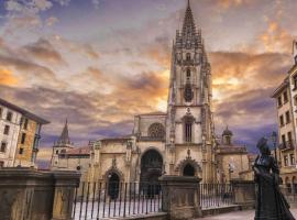 Casco Histórico-Catedral Parking incluido，位于奥维多的带按摩浴缸的酒店