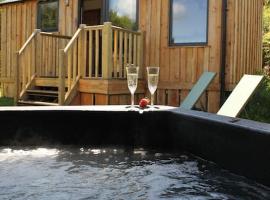 Pembrokeshire Shepherd hut with hottub，位于Jordanston的公寓