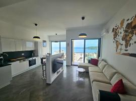 Modern Top Floor Sea View 3BR with Pools, Spa & Fitness，位于贝西奇的酒店