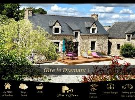 Gîte Diamant, Vallée du Scorff, Nature, Bien-être，位于Arzano的酒店