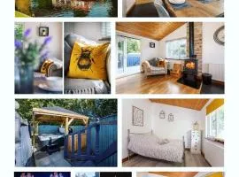 family honeybeelodge york Hot Tub and wood burner