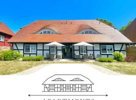 ~ Apartments zum Schloss ~ Traumhafte Ferienwohnungen auf Usedom，位于梅伦新的公寓