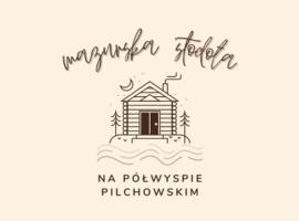 Mazurska Stodoła Na Półwyspie Pilchowskim，位于Pilchy的酒店