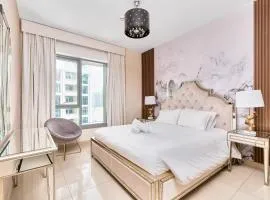 Bellavista - Striking - 1BR with Extra Twin Room - 29 boulevard - Partial Fountain View
