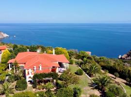 Aegean Sea Villa Skiathos，位于斯基亚索斯镇拉拉里亚海滩附近的酒店